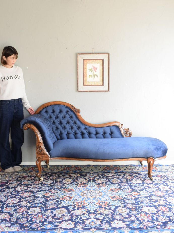 英国アンティークの椅子、セティ