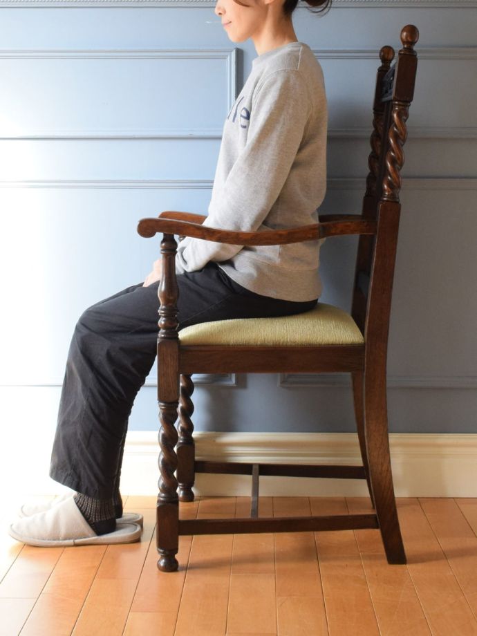 ダイニングチェアの掛け心地