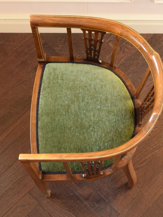 アンティークの椅子の座面