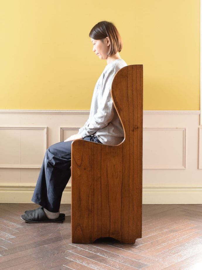 ベンチの掛け心地