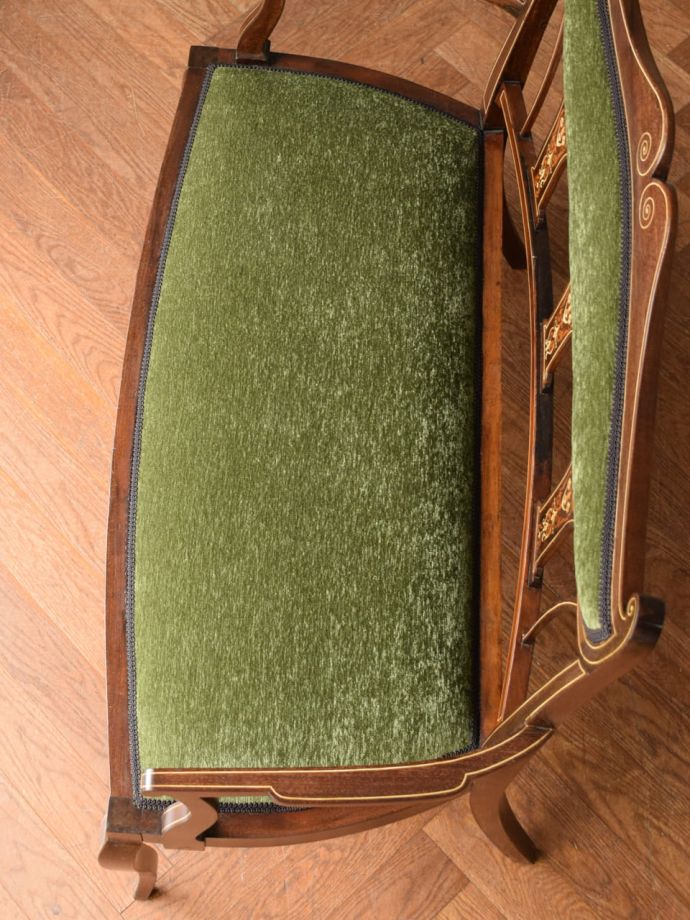 アンティークソファの座面