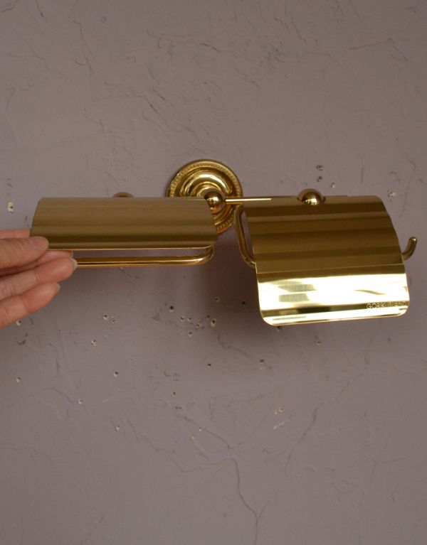 真鍮製のおしゃれなペーパーボルダー