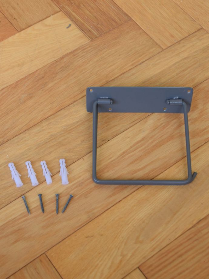 ビス付きのペーパーホルダー