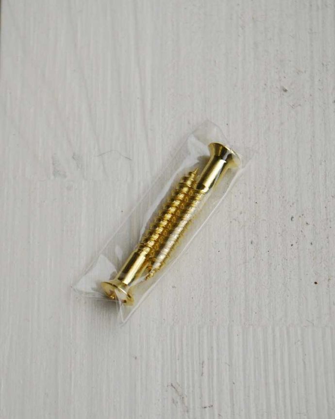 洗面・トイレ　住宅用パーツ　真鍮製のタオルリング（ゴールド・ビス付き）。ネジとセットでお届けしますので、すぐにお使い頂けます。(sa-431)