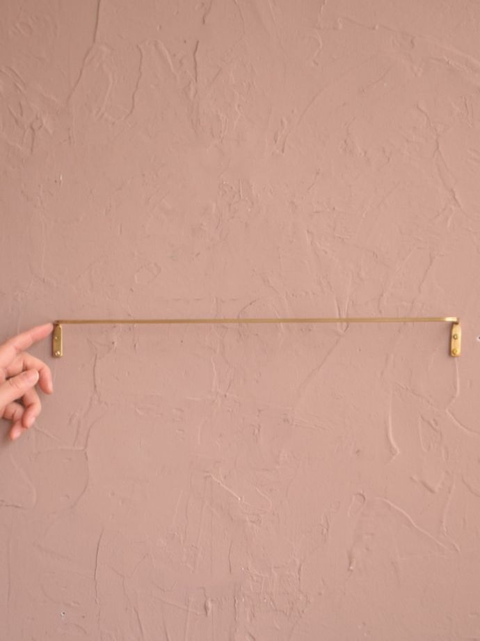 真鍮製のおしゃれなタオルハンガー