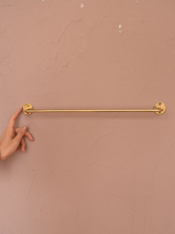 真鍮製のおしゃれなタオルハンガー