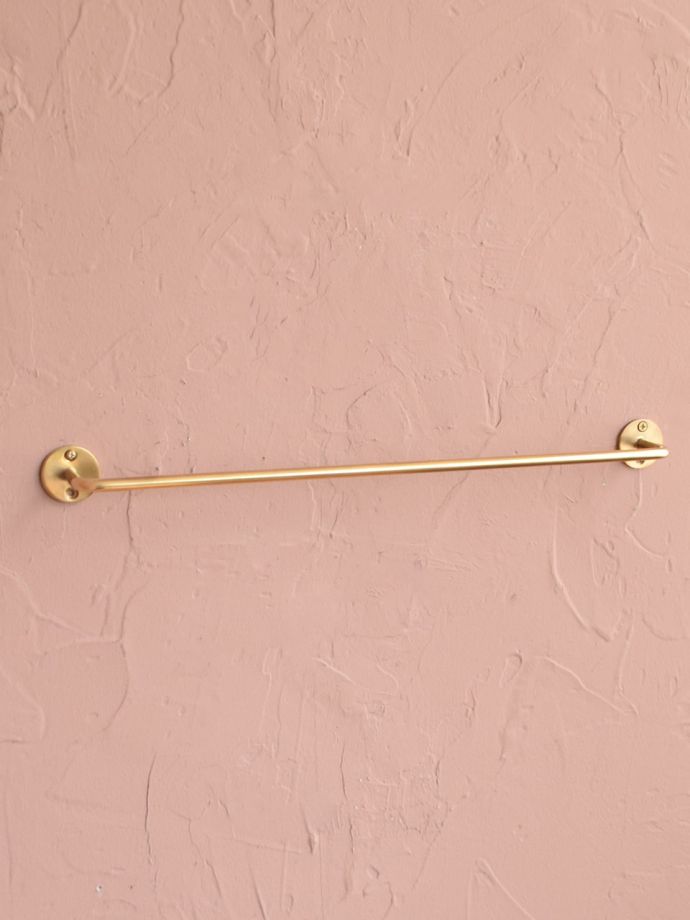 真鍮製のタオルハンガー