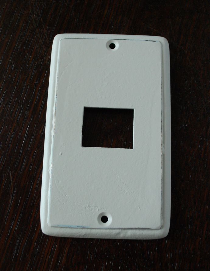 おしゃれな真鍮製のスイッチカバー