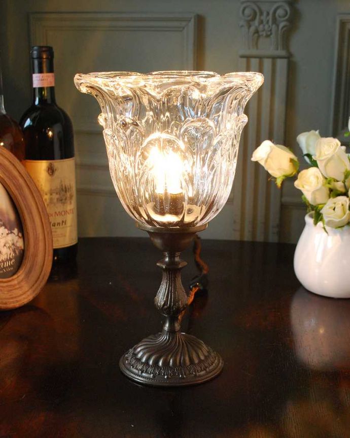 Handleオリジナル　照明・ライティング　Handleのオリジナル真鍮テーブルランプ(E17･丸球付き)。。(TL-0049)