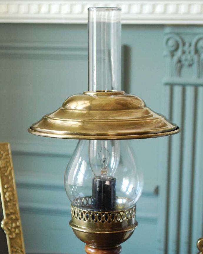 イタリアのアンティーク風テーブルランプ(1灯)（E17電球付）(tl-0063