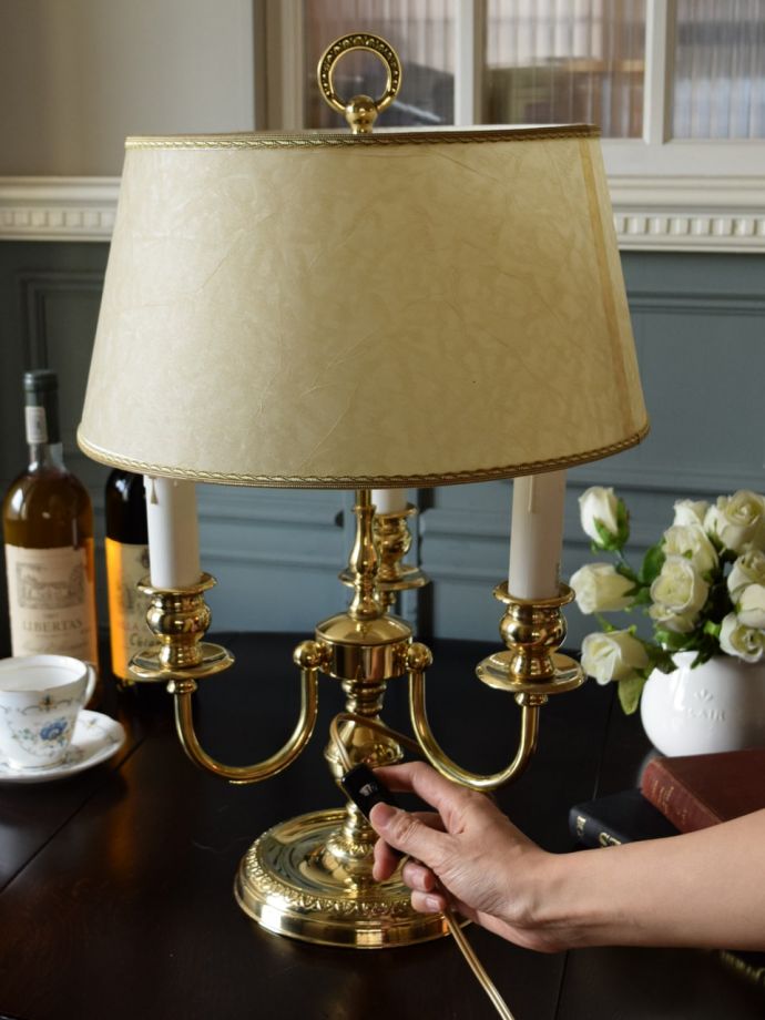 テーブルランプのスイッチ