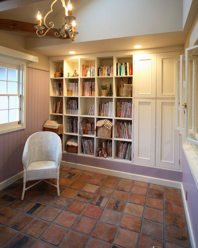 板壁・モール お部屋づくりの材料(建材) Handleオリジナル板壁キット。わが家のリビングお部屋全体を板張りで仕上げたわが家のリビング。(TOK-A)