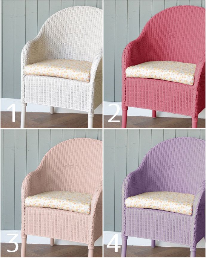 Handleオリジナル　アンティーク風　ロイドルームの椅子、8色から選べるHandleオリジナルのロイドルームチェア(Dinner)。Handleだけの8色のオリジナルカラー1.リゾートホワイト (Resort White)2.クランベリーティー (Cranberry tea)3.ロイヤルミルクティー (Royal milk tea)4.ラベンダーティー (Lavender tea)※クッションの生地は変更になる場合があります。(hol-03)