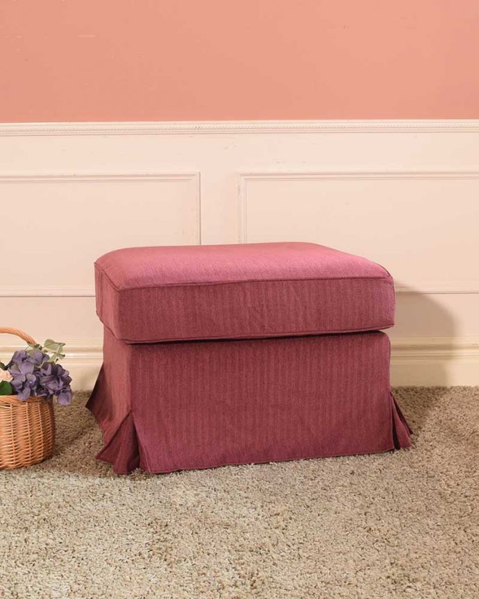 アンティーク風の椅子 アンティーク風 お家の洗濯機で洗えるスツール、6色から選べるHandleオリジナルスツール 5.ビクトリアンローズ。(hos-202)