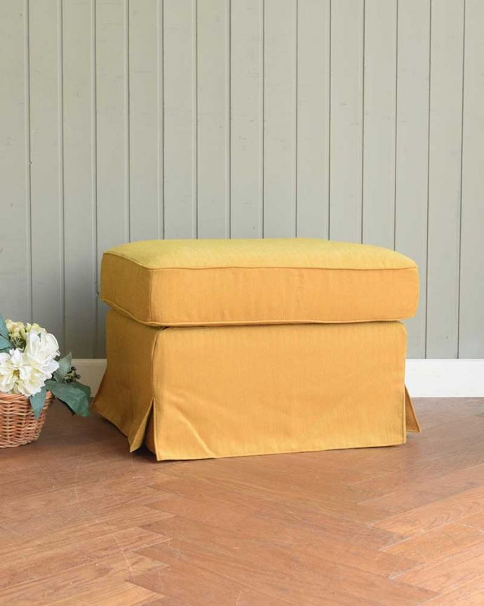 アンティーク風の椅子 アンティーク風 お家の洗濯機で洗えるスツール、6色から選べるHandleオリジナルスツール 1.プロバンスイエロー。(hos-202)