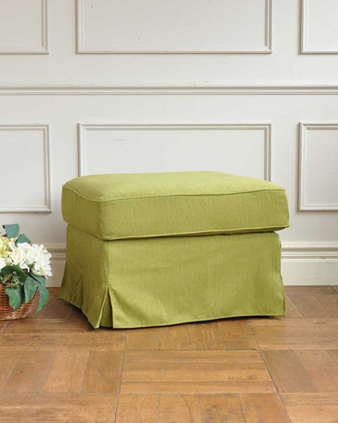 アンティーク風の椅子 アンティーク風 お家の洗濯機で洗えるスツール、6色から選べるHandleオリジナルスツール 2.ハーブ。(hos-202)