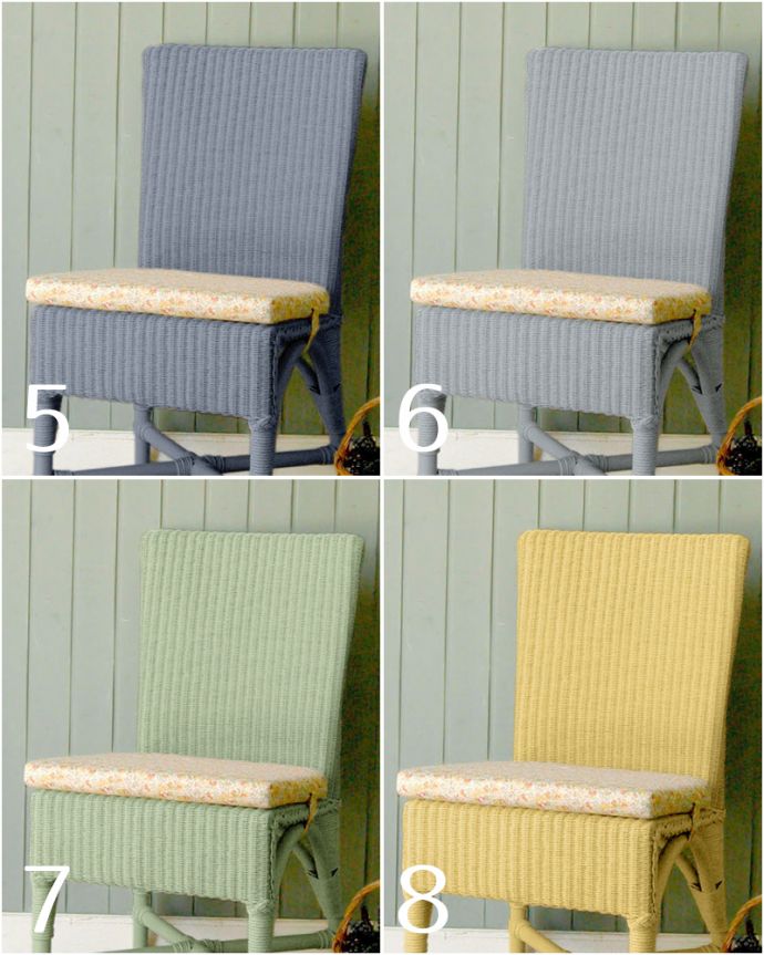 Handleオリジナル アンティーク風 ロイドルームの椅子、8色から選べるHandleオリジナルのロイドルームチェア(Morning)。5.ドリーマーズティー (Dreamer's tea)6.ベビーブルー (Baby blue)7.ハーブティー (Herb tea)8.バター&シュガー (Butter&Suger)※クッションの生地は選べます。(hol-01)