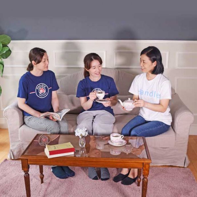 3人掛けのおしゃれなリネンソファ