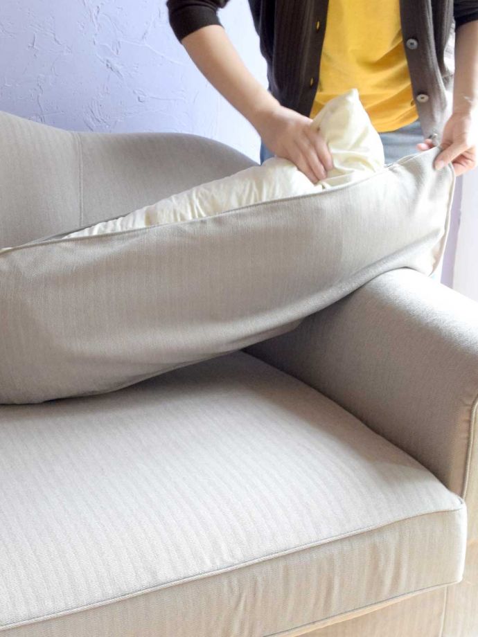 洗えるクッションカバー