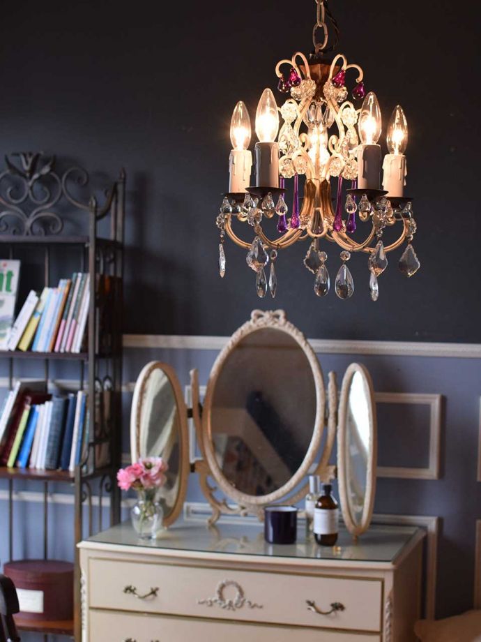 アパートでも使えるシャンデリア