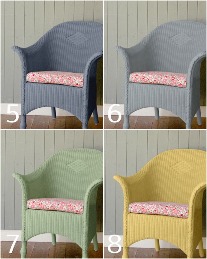 Handleオリジナル　アンティーク風　ロイドルームの椅子、8色から選べるHandleオリジナルのロイドルームチェア(Dessert)。5.ドリーマーズティー (Dreamer's tea)6.ベビーブルー (Baby blue)7.ハーブティー (Herb tea)8.バター＆シュガー (Butter&Suger)※クッションの生地は選べます。(hol-04)