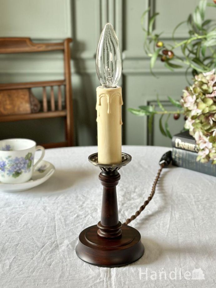 アンティークの照明、テーブルランプ