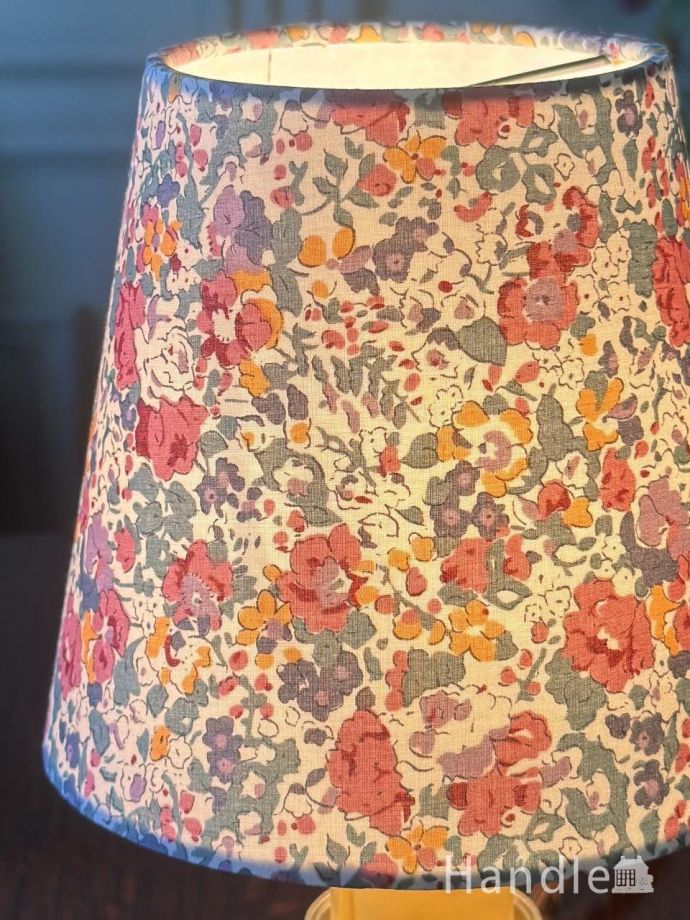 お花柄の布シェード