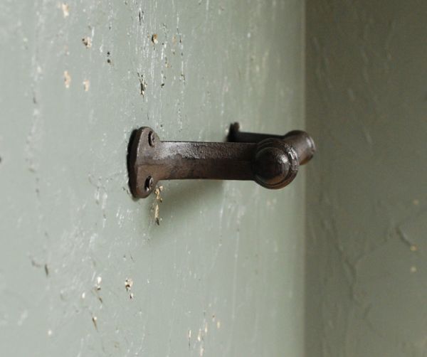 洗面・トイレ　住宅用パーツ　アイアン製ハンドルバー（タオルバー）　タオル掛け。どこでも気軽に取り付けられます。(u-761)