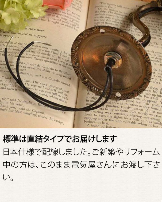 Handleオリジナル　照明・ライティング　Handleオリジナルの真鍮壁付けブラケット（アンティーク色・Ｅ17シャンデリア球・ギャラリーＡ付）。。(wr-070a-o)