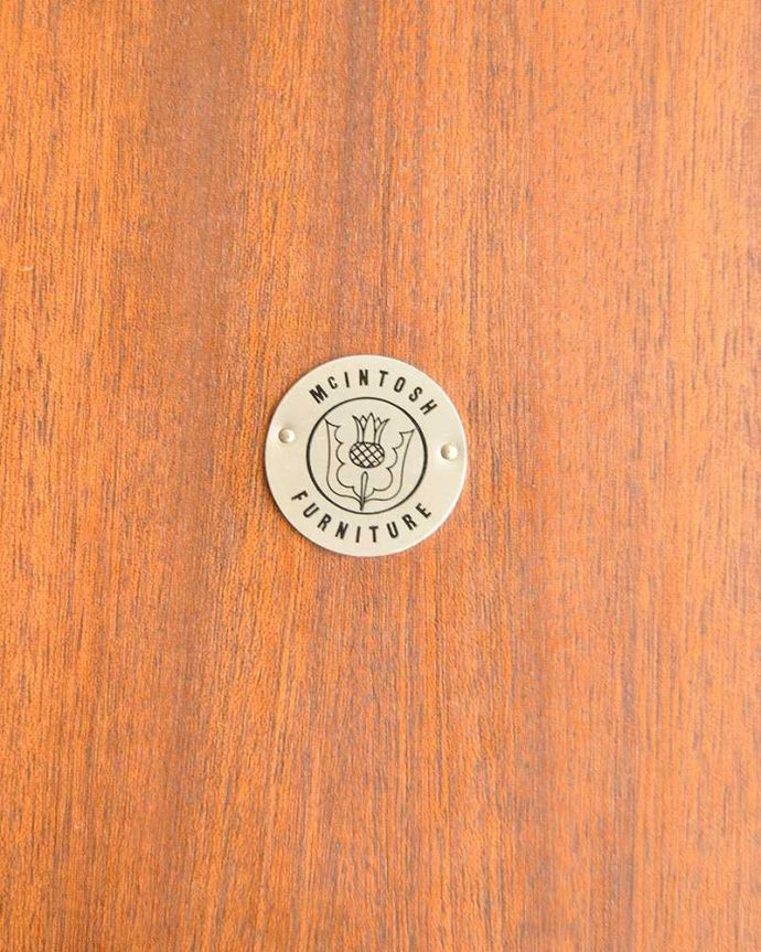 アンティークのテーブル アンティーク家具 シンプルなヴィンテージの北欧家具、マッキントッシュ エクステンションテーブル。タグが残っていました。(x-1000-f)