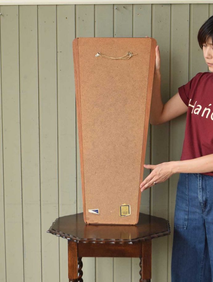 アンティークの鏡の裏