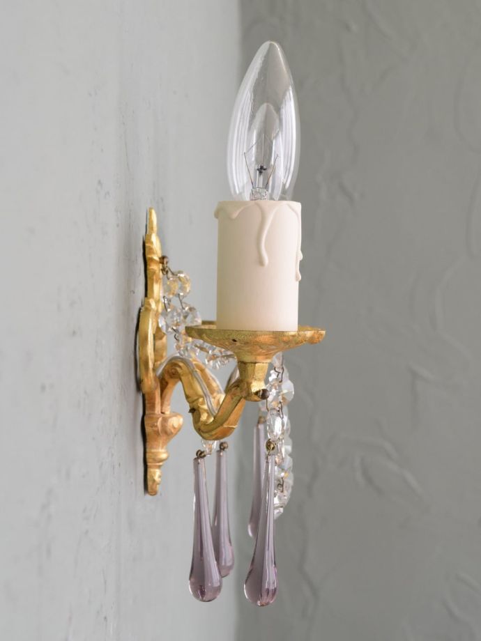 壁付けシャンデリアの側面