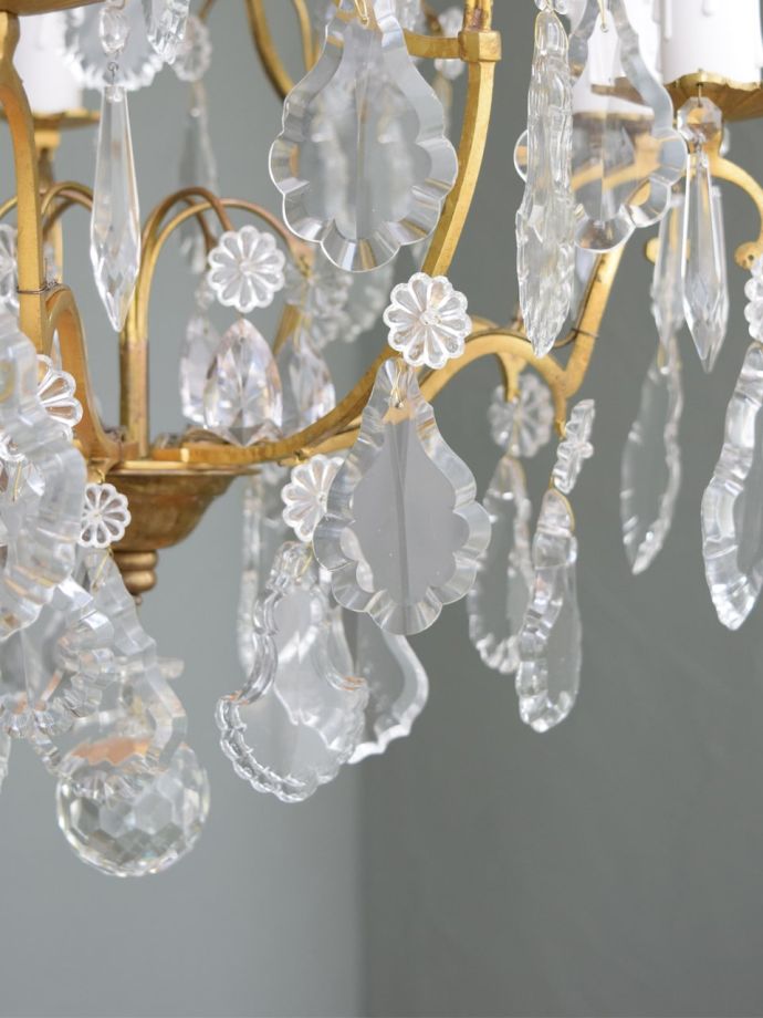 アンティーク照明のガラスパーツ