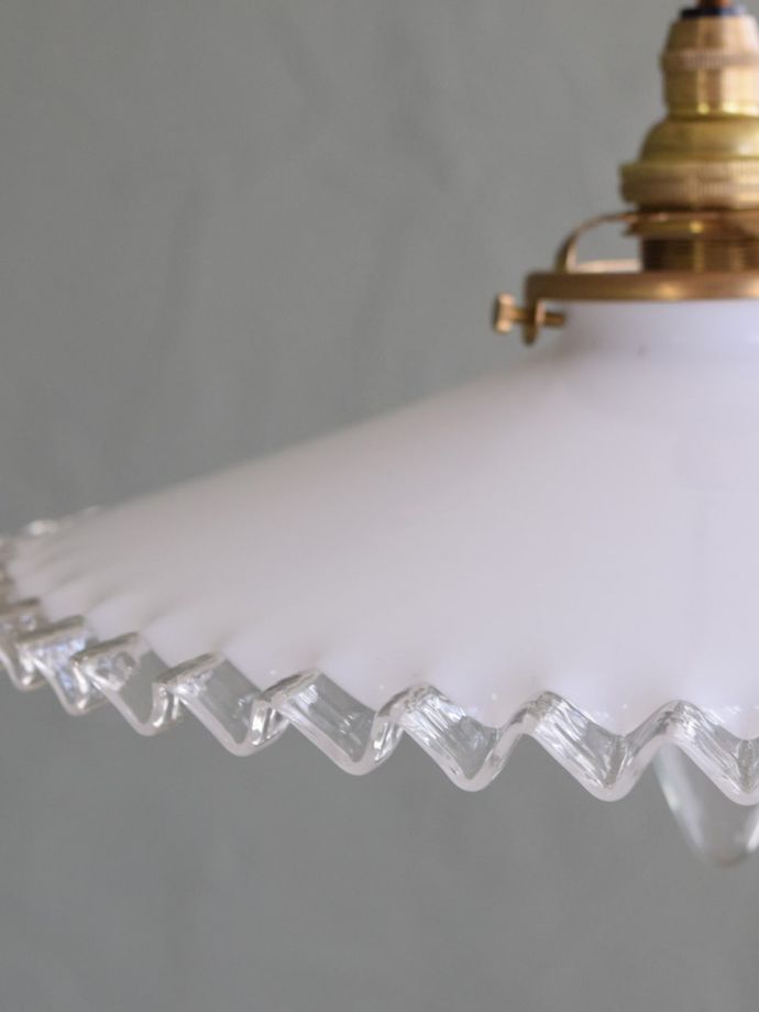 アンティークガラスのランプシェード