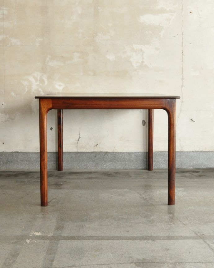 アンティークのテーブル アンティーク家具 シンプルなカッコよさ北欧スタイルのヴィンテージ家具、マッキントッシュ エクステンションテーブル。こちら側も、もちろんキレイです。(x-1239-f)