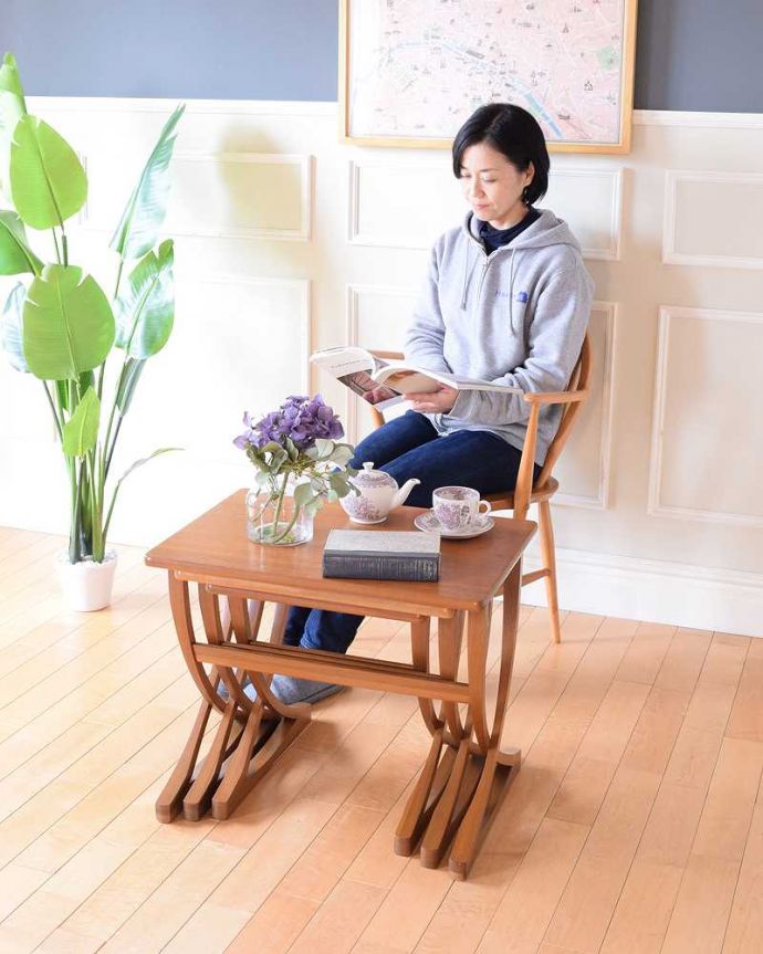 北欧スタイルのおしゃれなネストテーブル