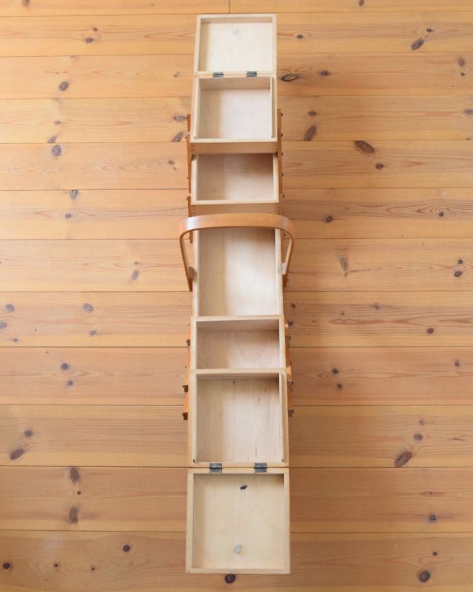 ソーイングボックス　アンティーク家具　ソーイングボックス。中はこんな感じです。(x-1346-f)