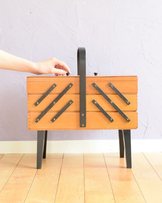 アンティークソーイングボックス