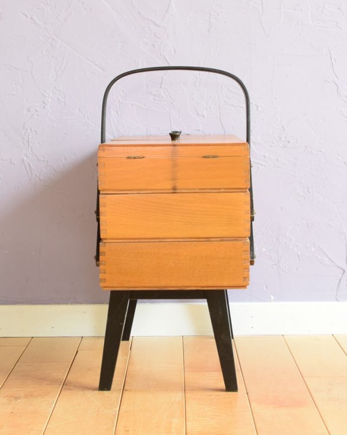 ソーイングボックスの側面