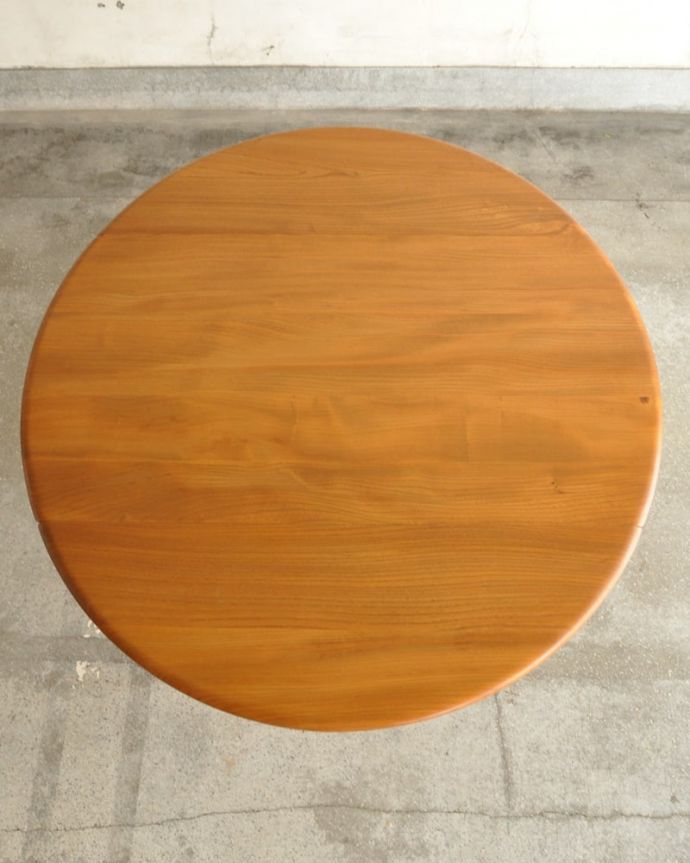 アーコールの家具 アンティーク家具 ドロップリーフテーブル やっぱり気になる天板の仕上げ方テーブルの主役はやっぱり天板。(x-1356-f)