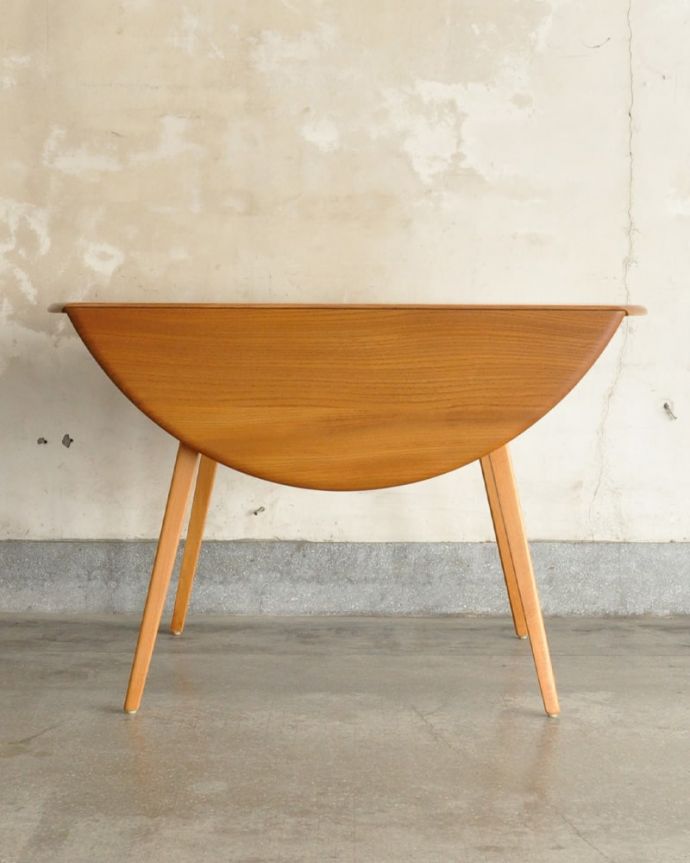 アーコールの家具 アンティーク家具 ドロップリーフテーブル 見え方が変わります。(x-1356-f)