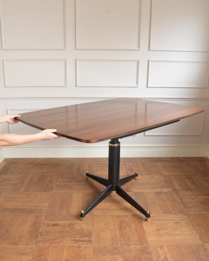 アンティークのテーブル アンティーク家具 G-planダイニングテーブル(トラー&ブラック) (x-1372-f)