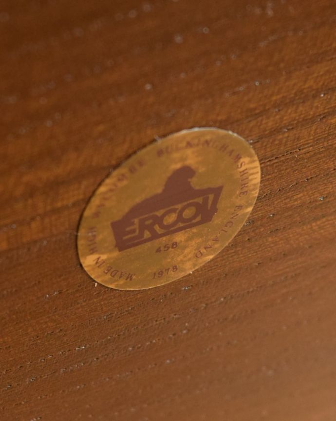 アンティークのワゴン・トローリー アンティーク家具 アーコール トローリーテーブル 安心の証アーコールの製造タグシールが残っていました。(x-1377-f)