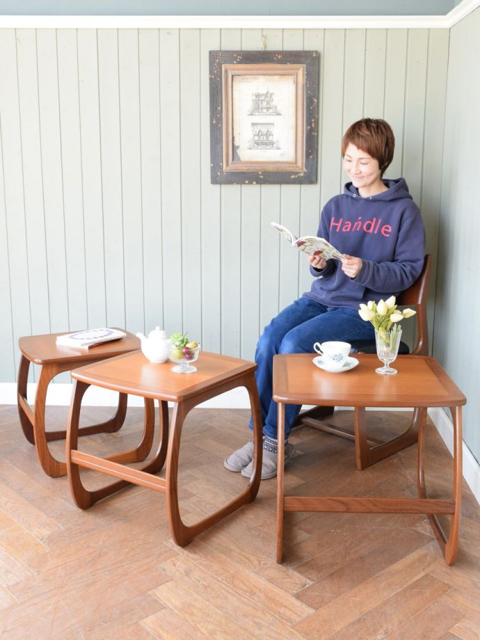 北欧スタイルのおしゃれなネストテーブル