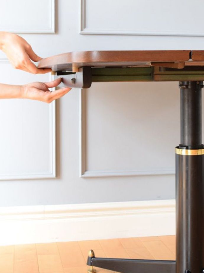 伸長式テーブルのサイズ変更方法