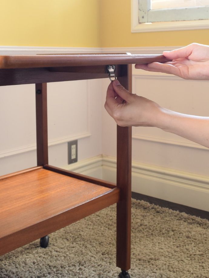 伸長式ワゴンのサイズ変更方法