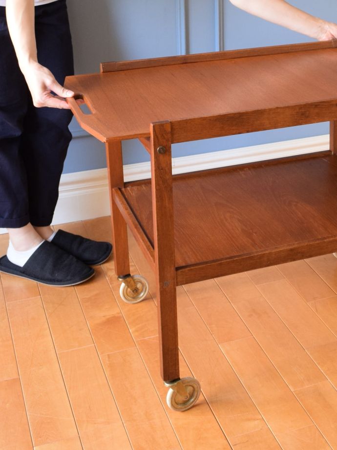 伸長式ワゴンのサイズ変更方法