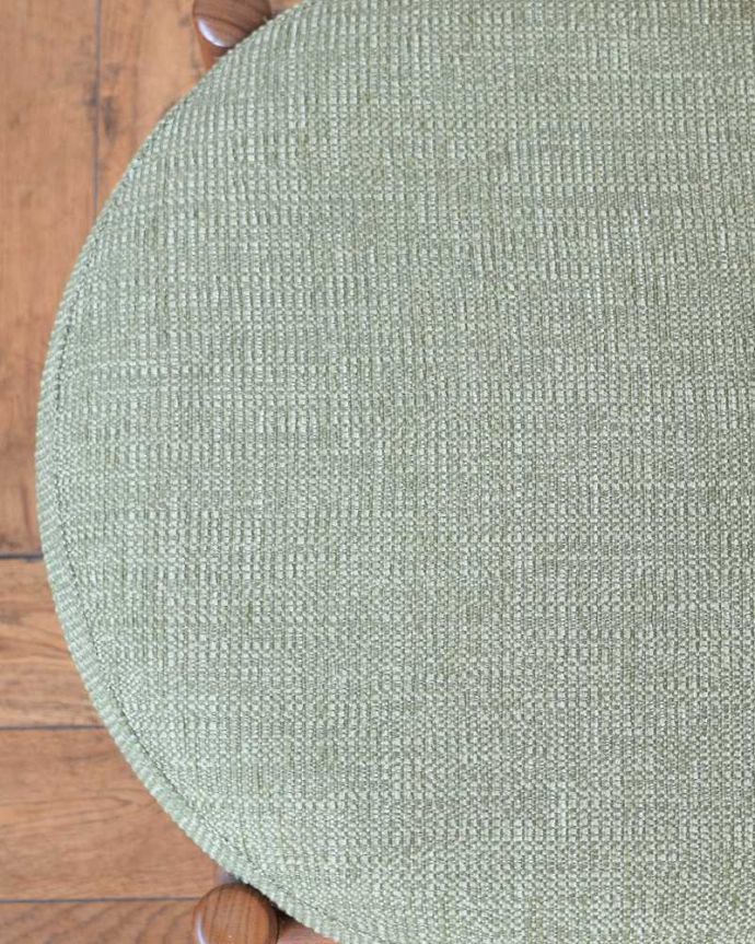 G-PLAN(Gプラン) アンティーク チェア Gプランのフレスコシリーズのヴィンテージチェア、丸い座面のダイニングチェア。新しいものに張り替えていますシンプルなデザインを活かせるよう考えて座面の生地を選びました。(x-388-c)