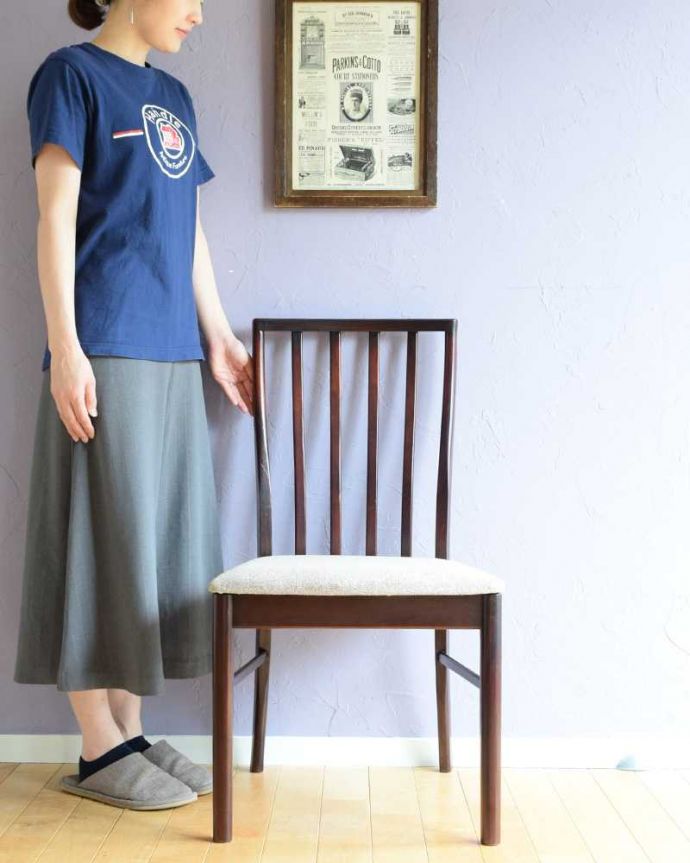 ダイニングチェア アンティーク チェア イギリスで見つけたバイバックのヴィンテージチェア (マッキントッシュ)。スッキリとカッコいい北欧スタイルの椅子ミッドセンチュリーに作られた北欧デザインの椅子は新しさと懐かしさ、両方を感じさせてくれます。(x-494-c)