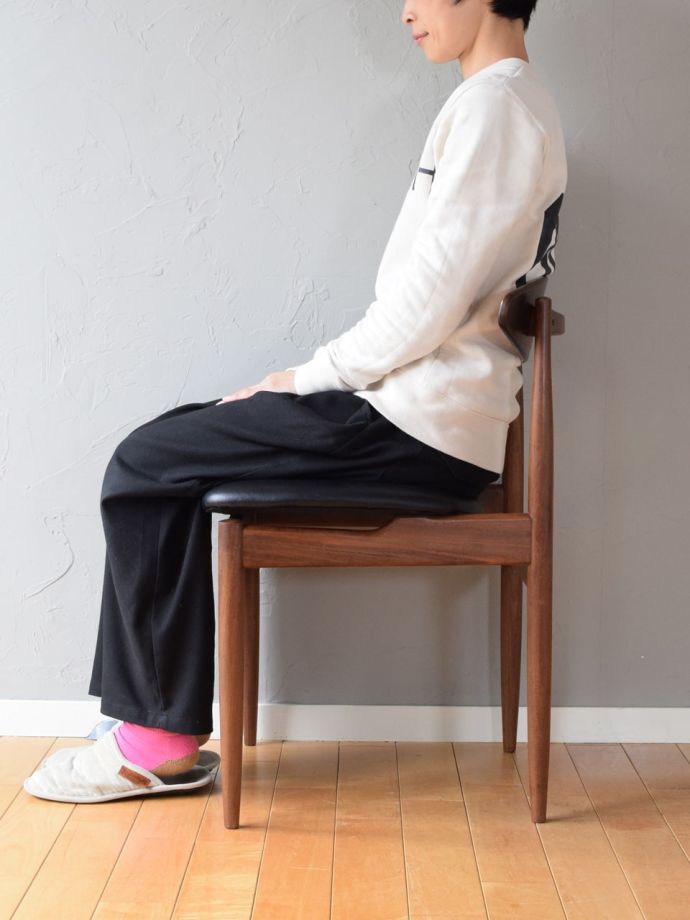 ビンテージチェアの掛け心地